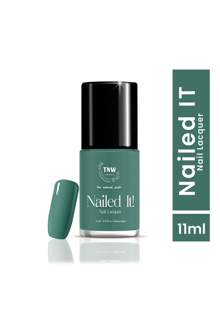TNW -The Natural Wash Nailed It! - 08: Matcha Mojito | Nail Polish | Chip Resistant | Pigmented | Long Lasting | Quick Drying | 11ml