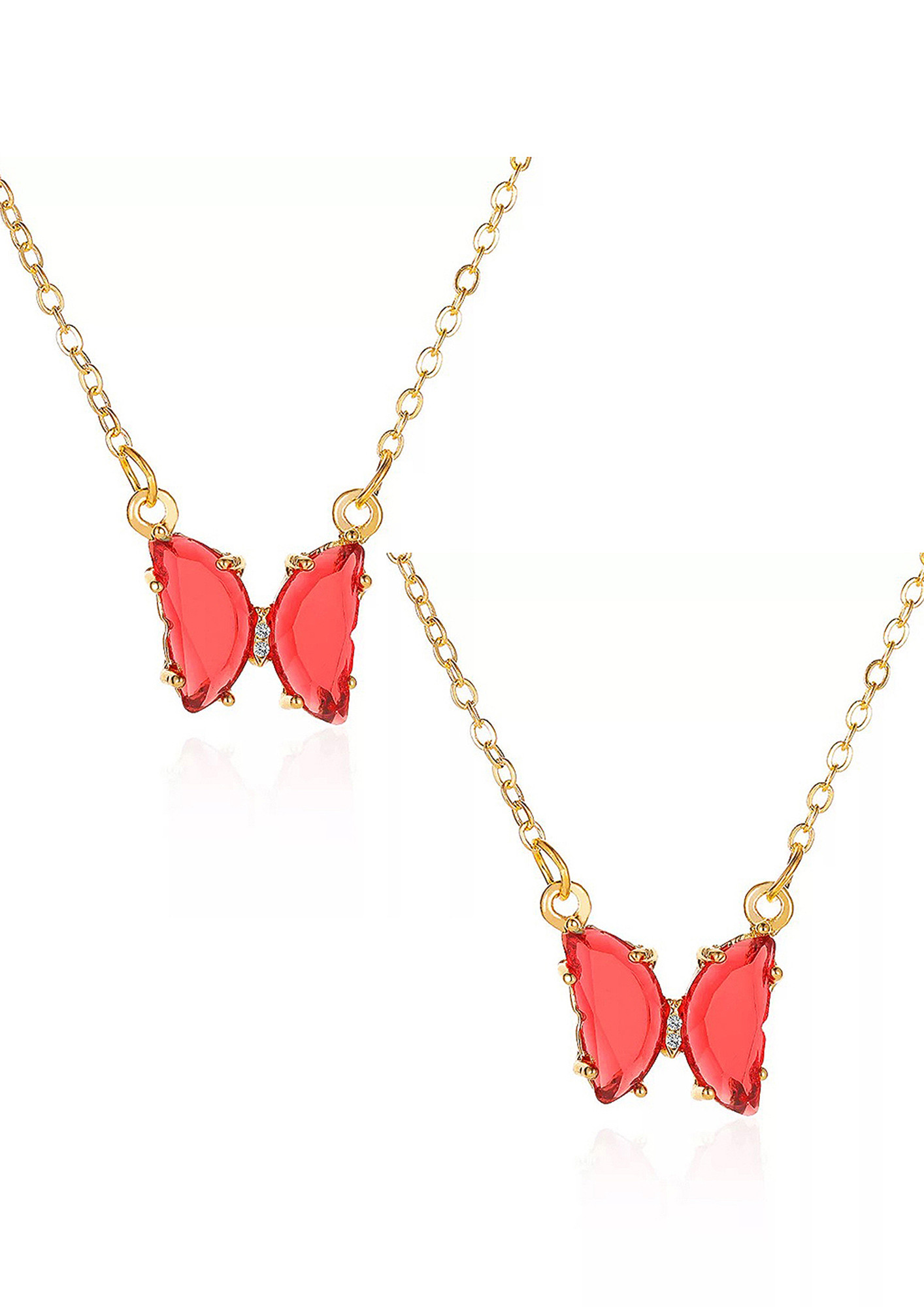 Butterfly Crystal Pendant Kids Jewelry FREE SHIPPING | Chanteur –  chanteurdesigns