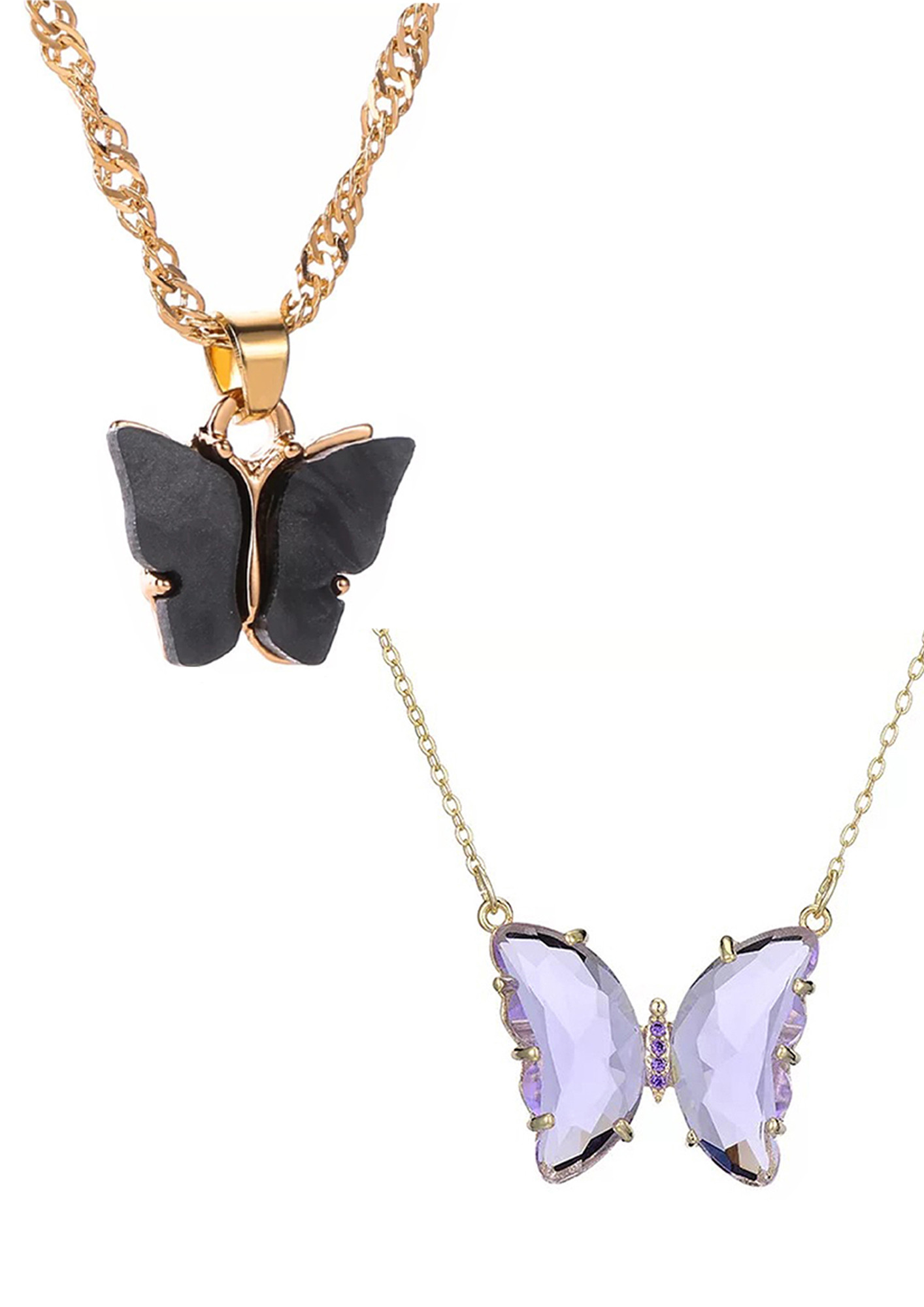 Black Velvet Choker with Purple Glass and Crystal – Aranwen's Jewelry