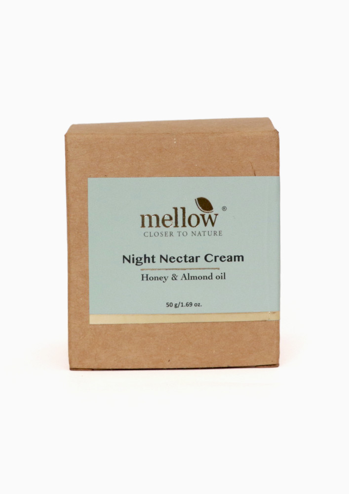 Mellow Night Nector Cream With Almond And Honey For All Skin Type To Lightens And Brightens The Skin-nightnector