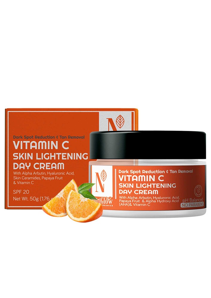 Nutriglow Advanced Organics Vitamin C Skin Lightening Night Cream For Dark Spot Reduction & Tan Removal  (50 G)