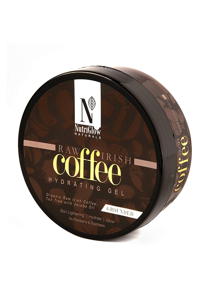 NutriGlow NATURAL'S Coffee Hydrating Gel, Organic Raw Irish Coffee With Tea Tree With Jojoba Oil For Skin Lighting, Hydrate & Glowing Skin, No Parabens & Sulphates, 200gm