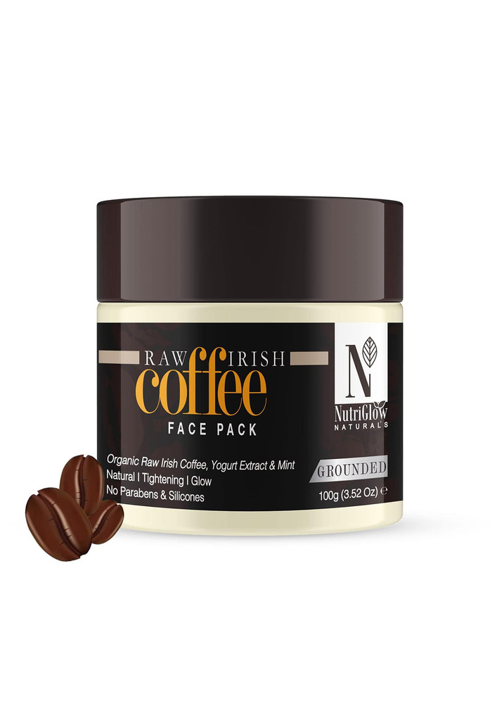NutriGlow Natural’s Raw Irish Coffee Face Pack for Instant Hydration & Moisturization (100g)