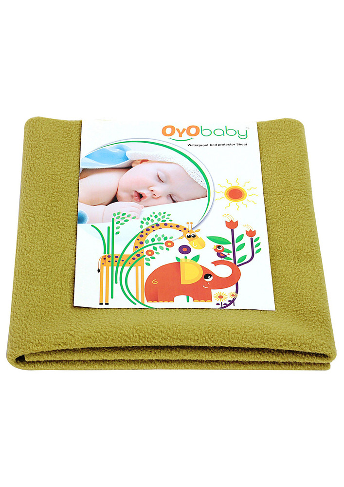Oyo Baby Cotton Baby Bed Protecting Mat (gold, Small)-ob-2020-g