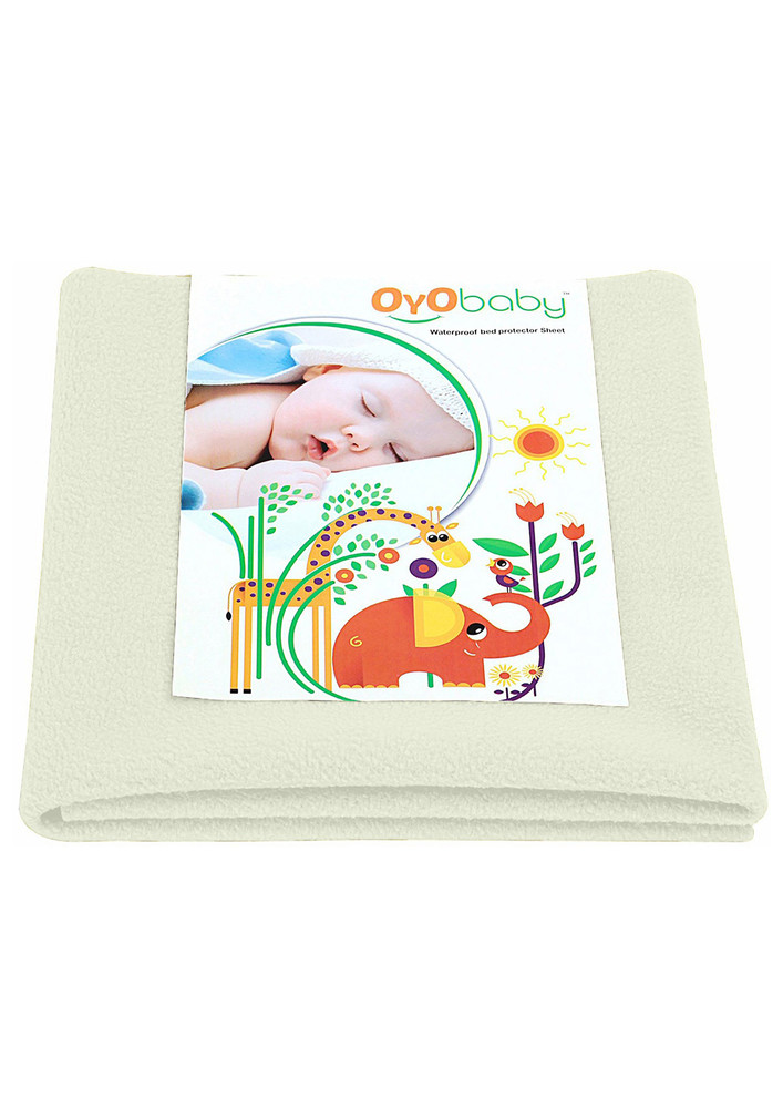 Oyo Baby Cotton Baby Bed Protecting Mat (Ivory, Small)-OB-2020-IV