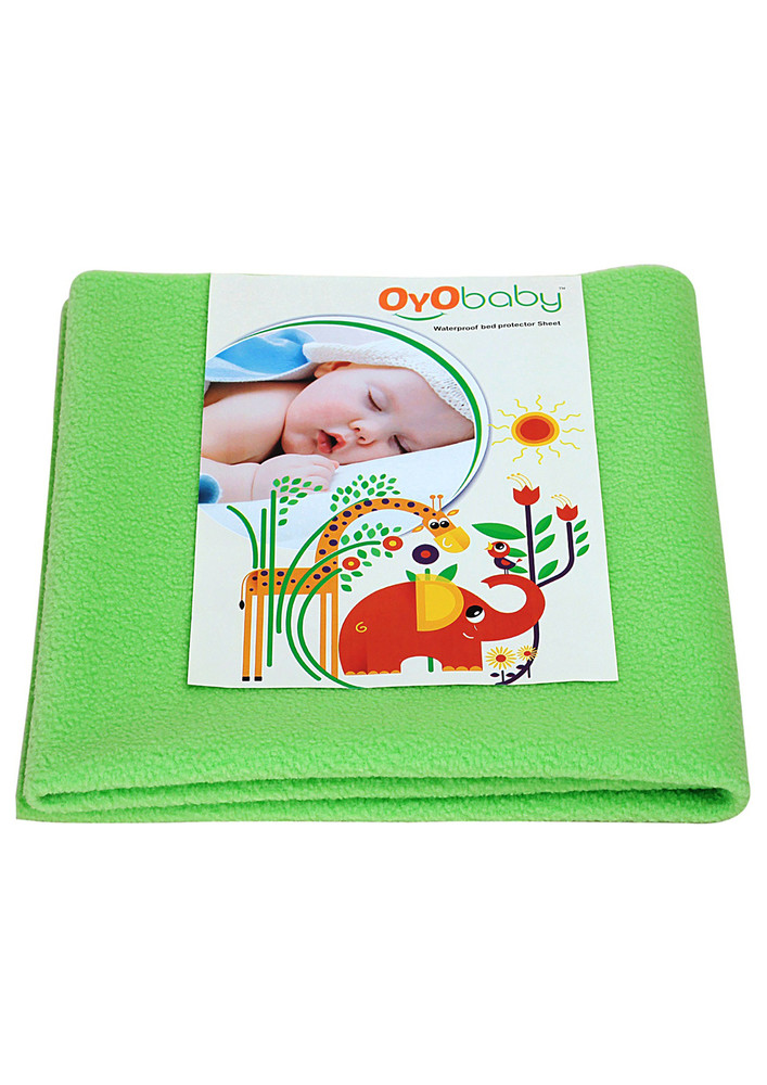 Oyo Baby Cotton Baby Bed Protecting Mat (Light Green, Small)-OB-2020-LG