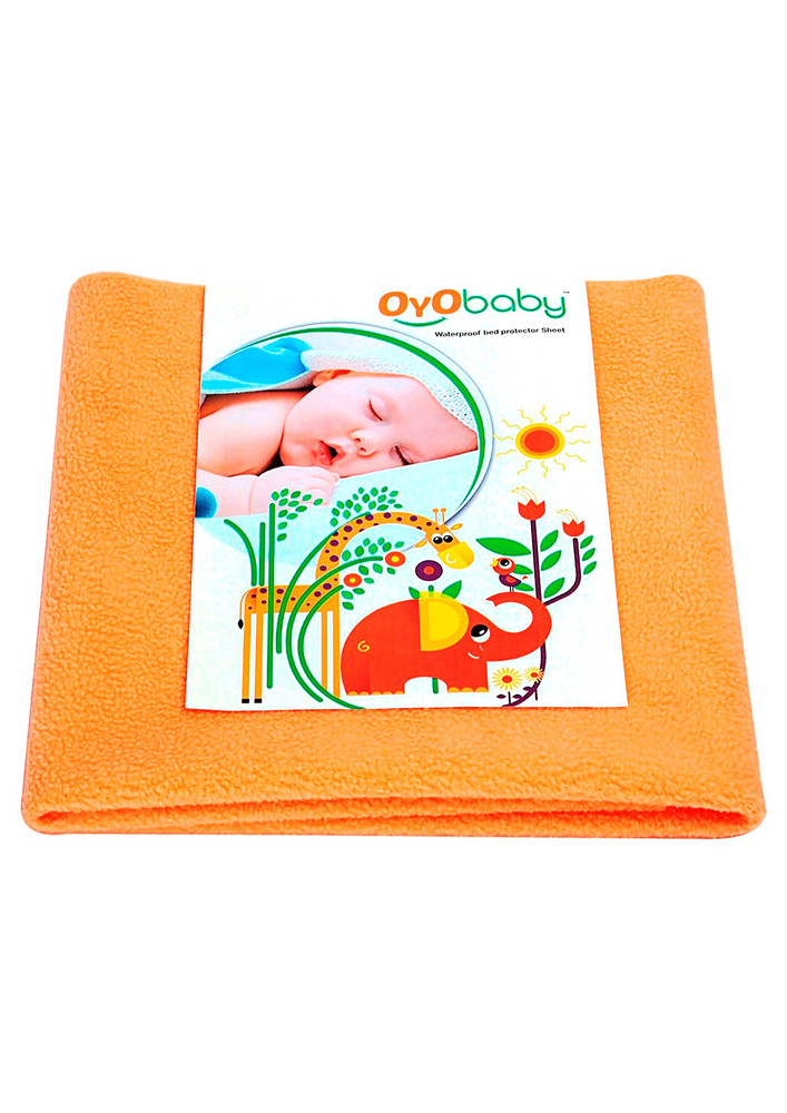 Oyo Baby Cotton Baby Bed Protecting Mat (Peach, Small)-OB-2020-PC