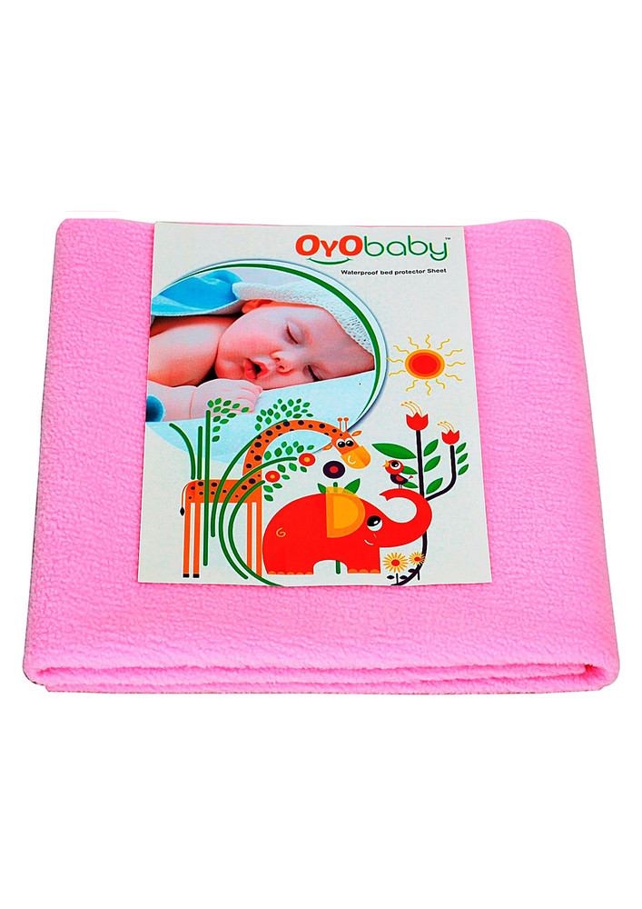 Oyo Baby Cotton Baby Bed Protecting Mat (pink, Small)-ob-2020-p