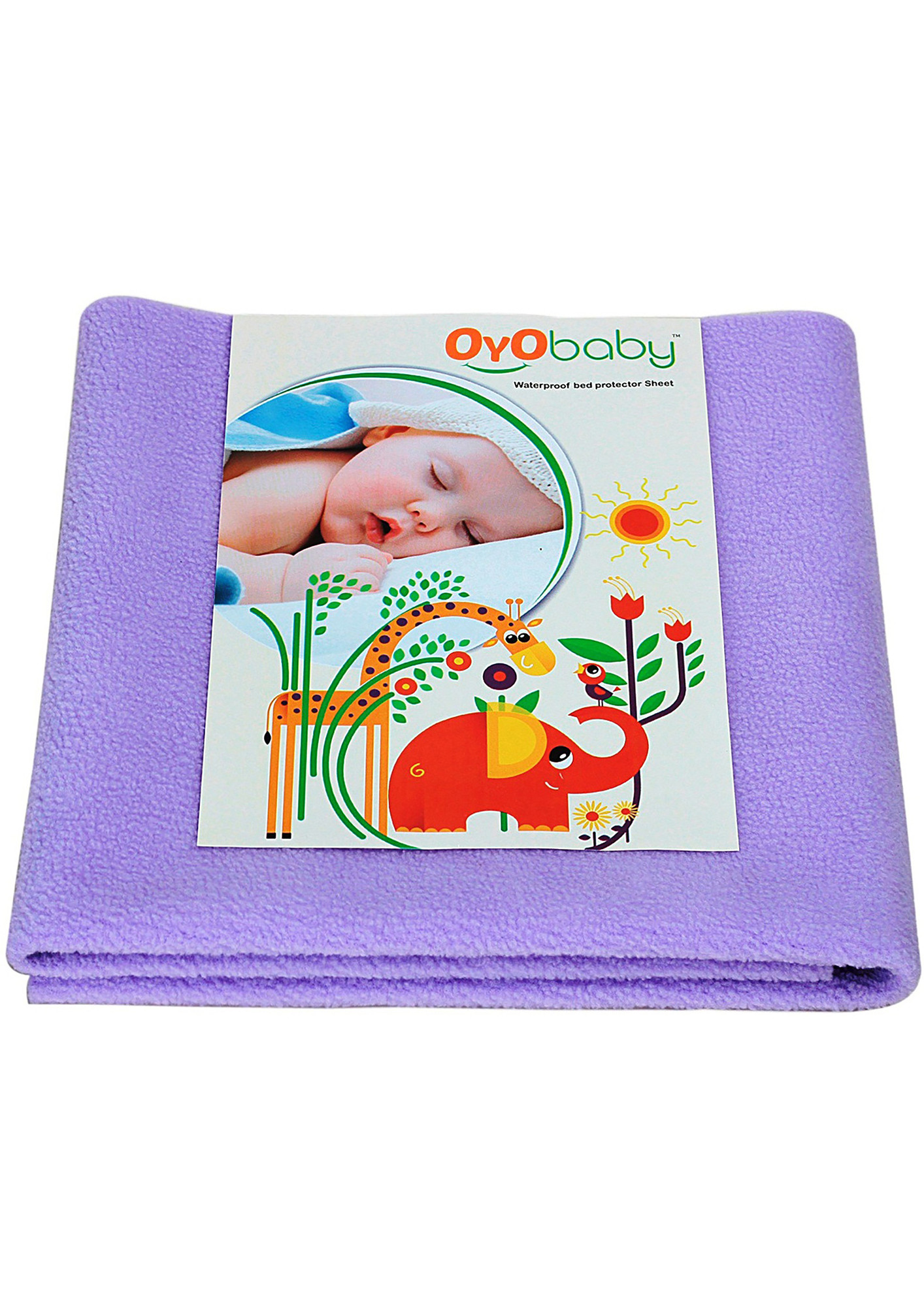 Oyo Baby Cotton Baby Bed Protecting Mat (Voilet, Small)-OB-2020-V