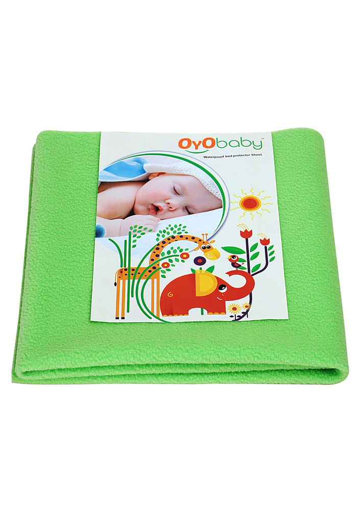 Oyo Baby Cotton Baby Bed Protecting Mat (Light Green, Extra Large)-OB-2023-LG