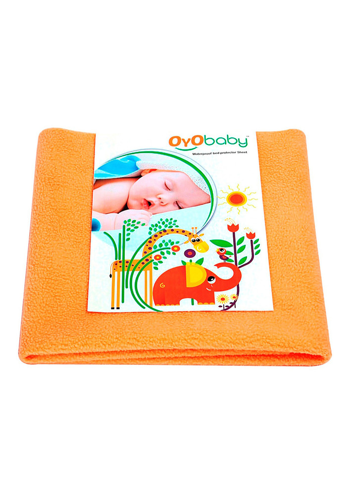 Oyo Baby Cotton Baby Bed Protecting Mat (Peach, Extra Large)-OB-2023-PC