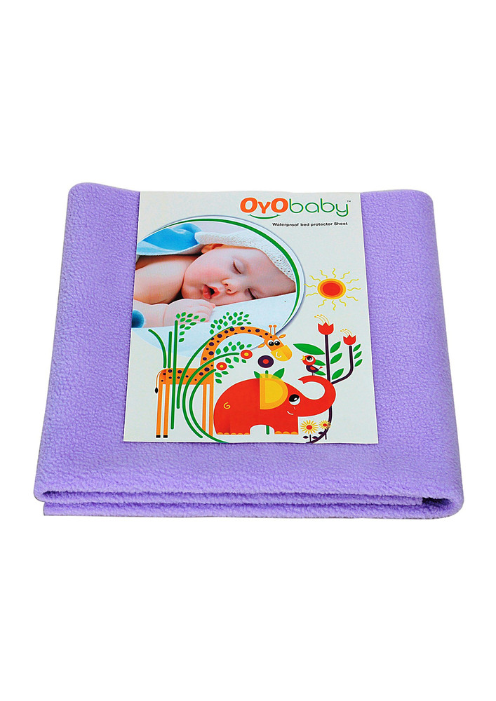 Oyo Baby Cotton Baby Bed Protecting Mat (Voilet, Extra Large)-OB-2023-V