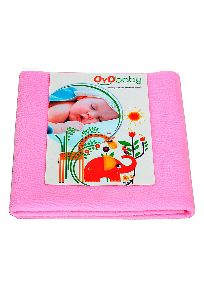 Oyo Baby Cotton Baby Bed Protecting Mat (Pink, Free)-OB-2024-P