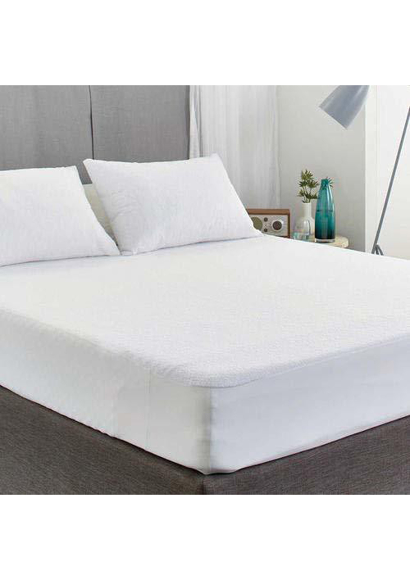 Oyo Baby Fitted King Size Waterproof Mattress Cover (White)-OB-2120