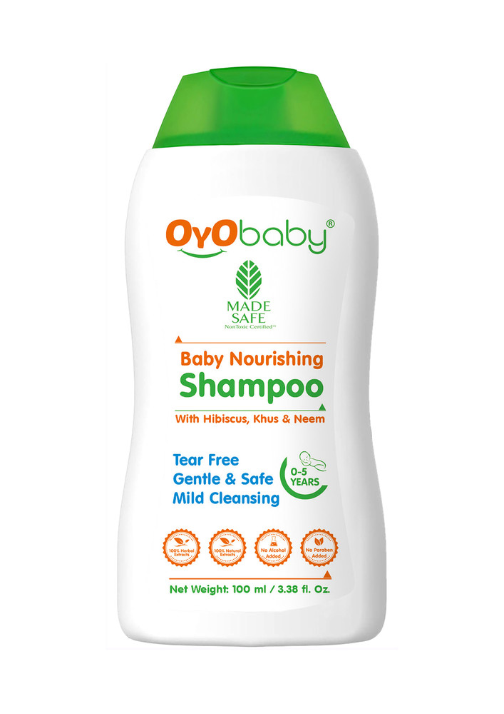 Oyo Baby Baby Shampoo For New Born Baby With No More Tears Formula With Hibiscus & Khus Khus, No Parabens & Alcohol Nourishing Baby Shampoo (100 ml)-OB-2310