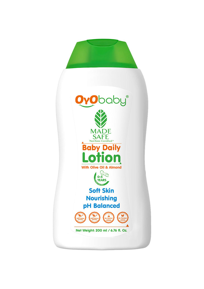 Oyo Baby Natural Baby Lotion, Ph Balanced For Baby's Sensitive Skin With No Harmful Chemicals, No Paraben & Alcohol, Baby Lotion (200 Ml)-ob-2315