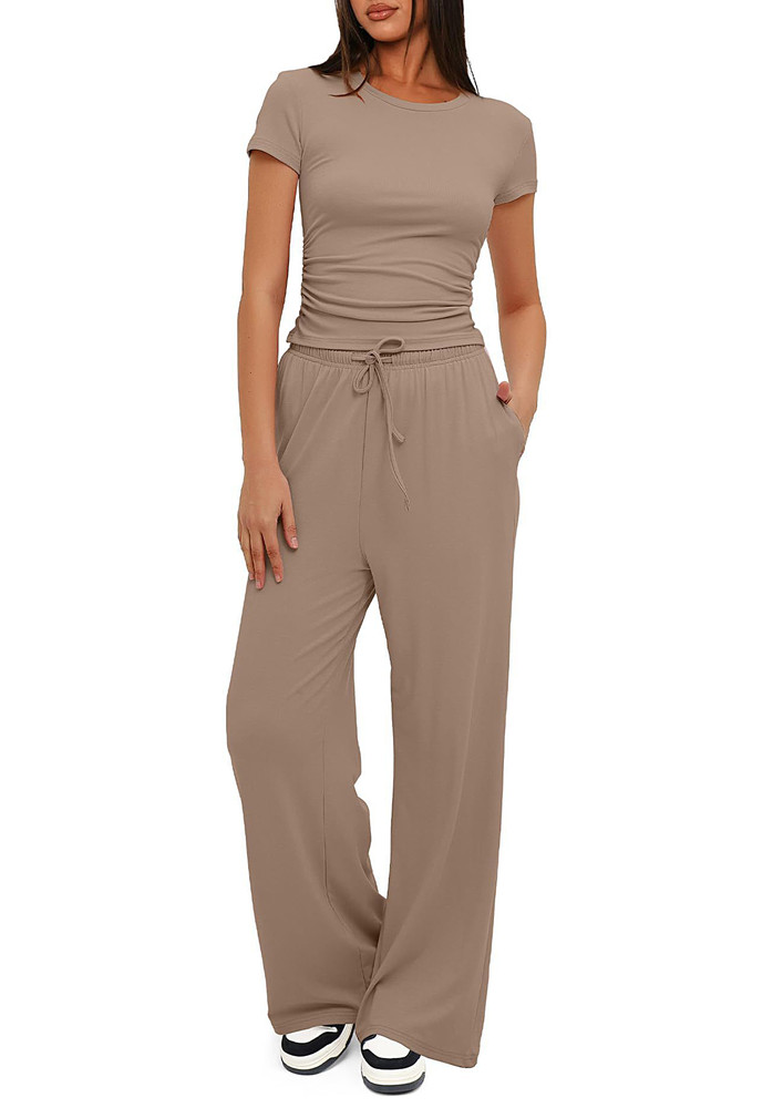 Lounge Fitted Top & Pants Set