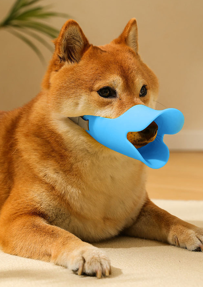Blue Adjustable Side-release Buckle Dog Muzzle