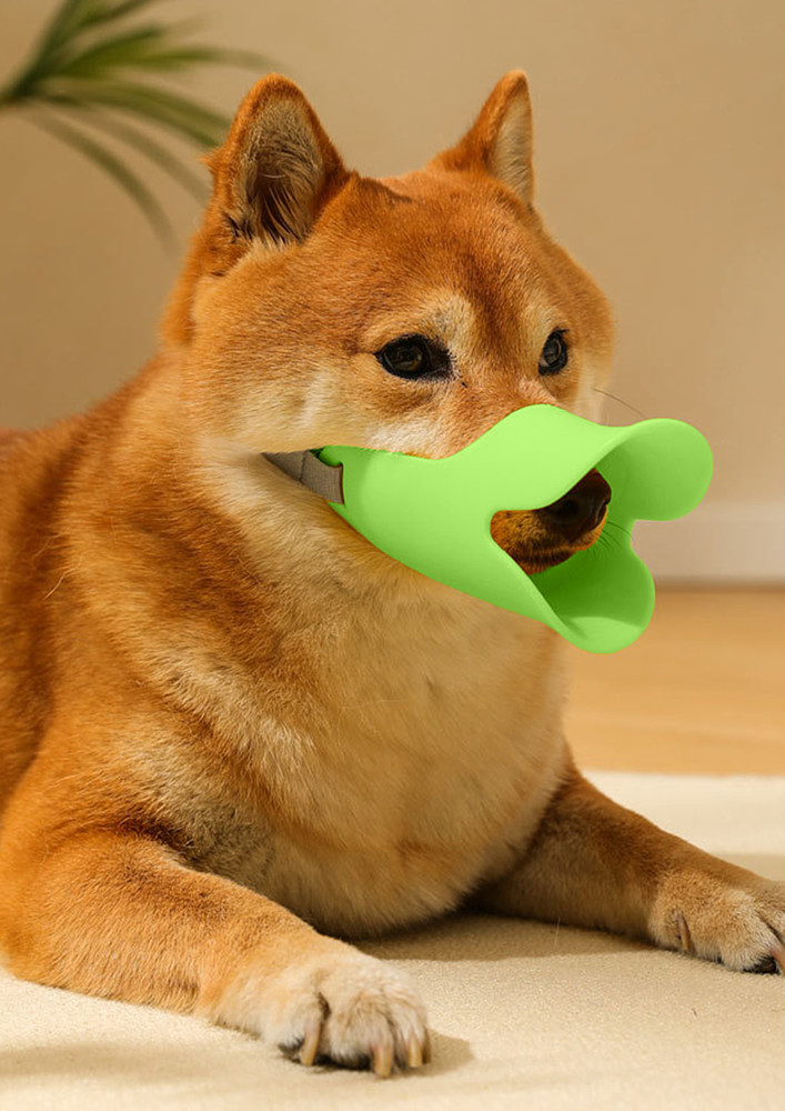 Green Adjustable Side-release Buckle Dog Muzzle