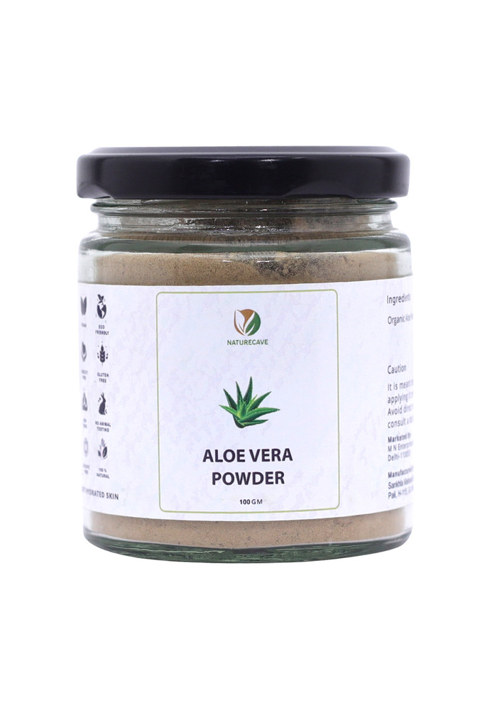 Naturecave 100% Natural Aloe vera Powder for Face pack and Hair (100 Grams)