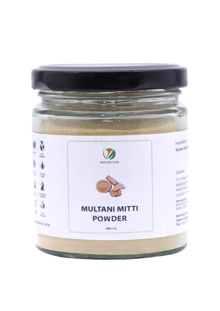 Naturecave 100% Natural Mlutani mitti Powder for Face pack and Hair (100 Grams)
