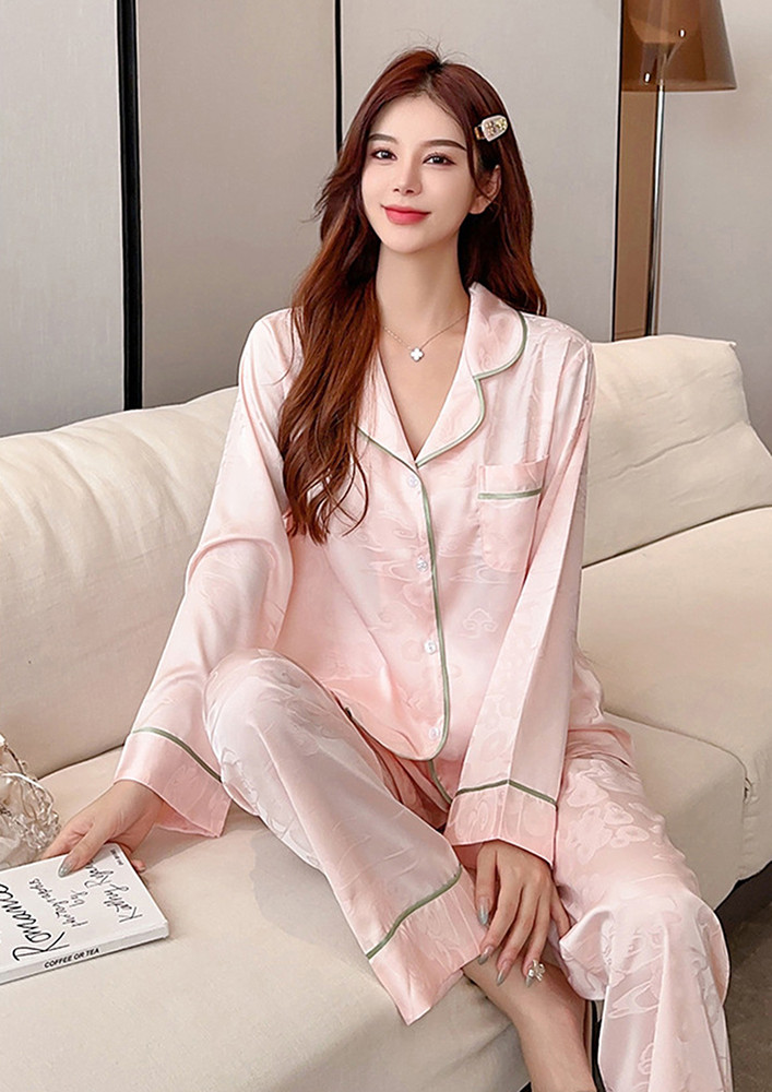 Pink Loose Fit Pyjama Set