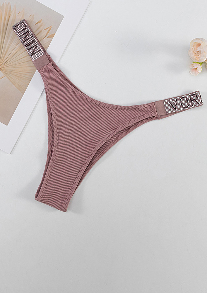 Letter Studded Free Size Thong