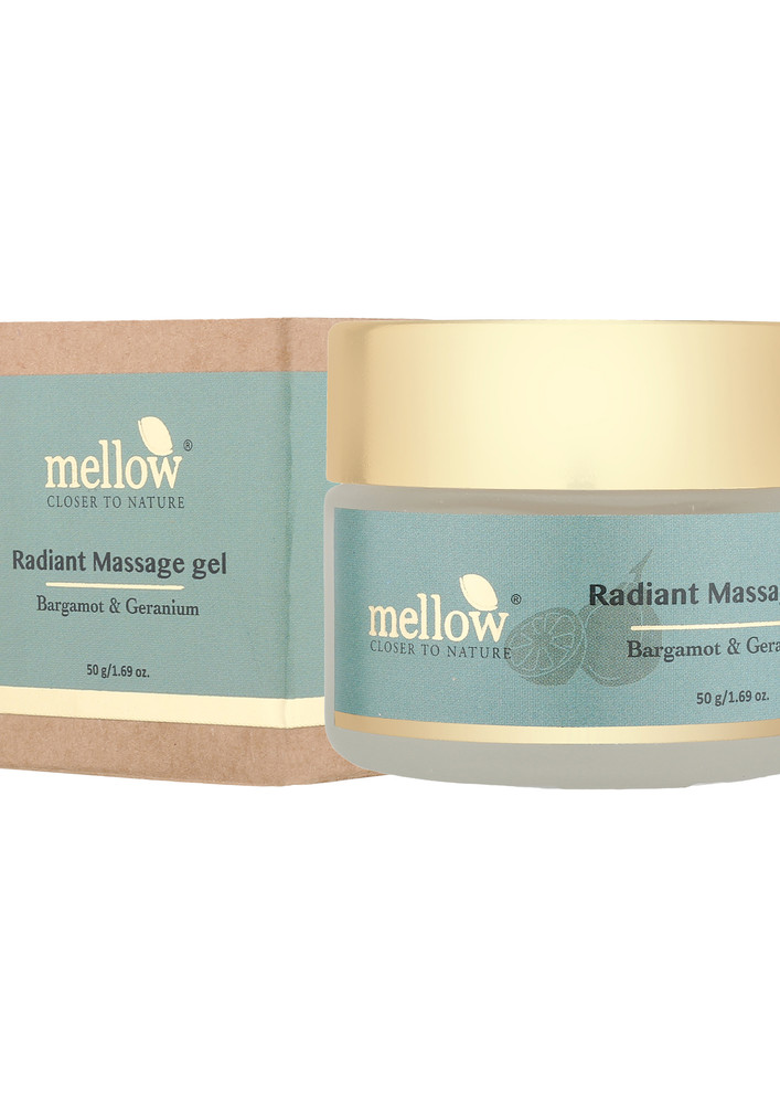 Mellow Radiant Massage Gel with Bergamot, Germanium Oil and Neem to Heal Oily and Acne Prone Skin-RADIANTMASSAGE