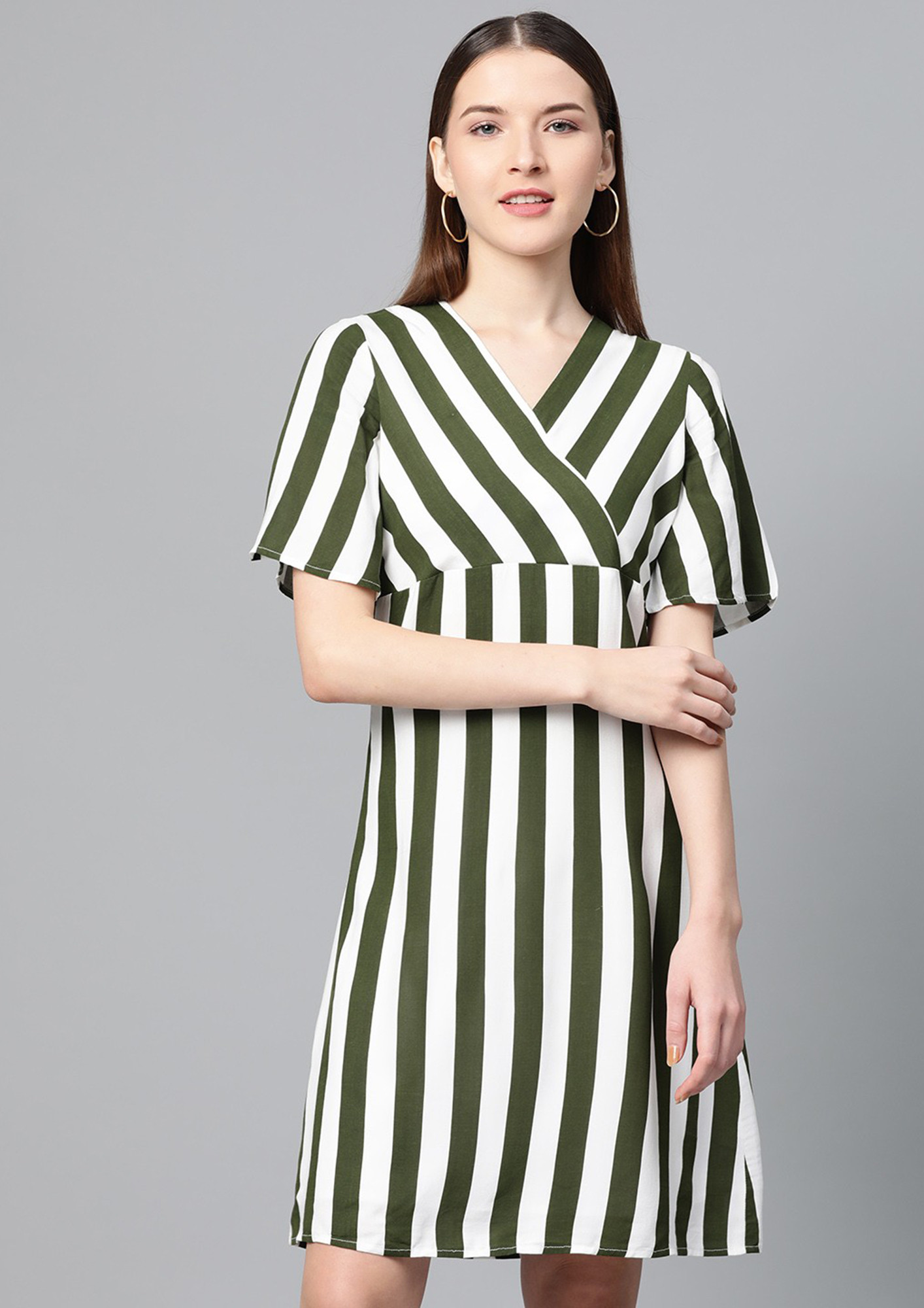 Green Stripes Dress