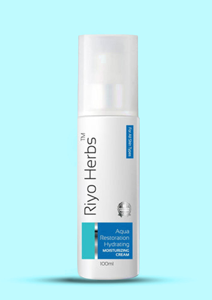 Riyo Herbs Aqua Restoration Hydrating Moisturizing Cream For All Skin Types - 100ml