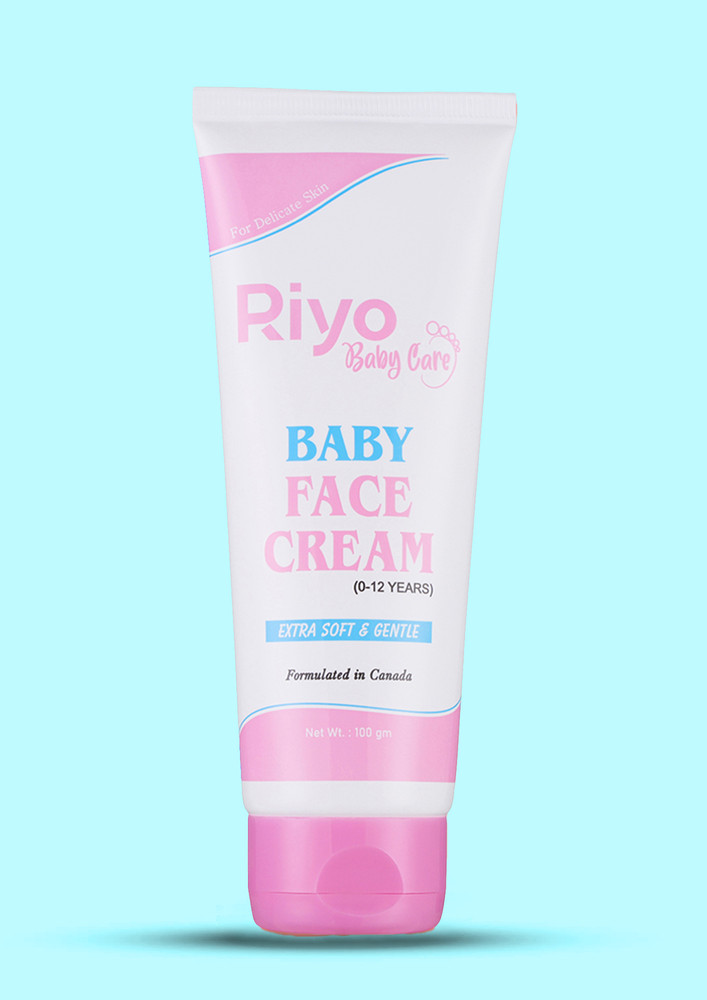 Riyo baby face cream for delicate skin,extra soft & gentle,100 gm