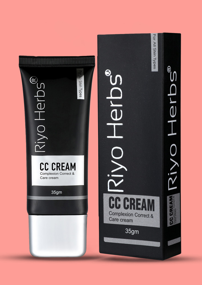 Riyo Herbs Cc Cream Shade Natural - Complexion Correct And Care Cream, For All Skin Types - 35gm