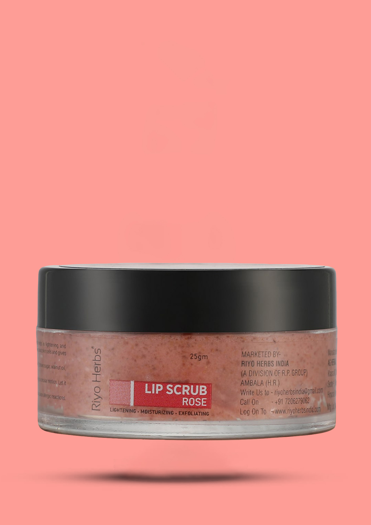Riyo Herbs Rose Lip Scrub Rose - lightening, moisturising, exfoliating