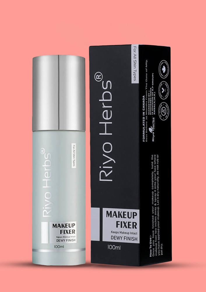 Riyo Herbs Makeup Fixer Dewy Finish - Keeps Makeup Intact, For All Skin Types 100ml