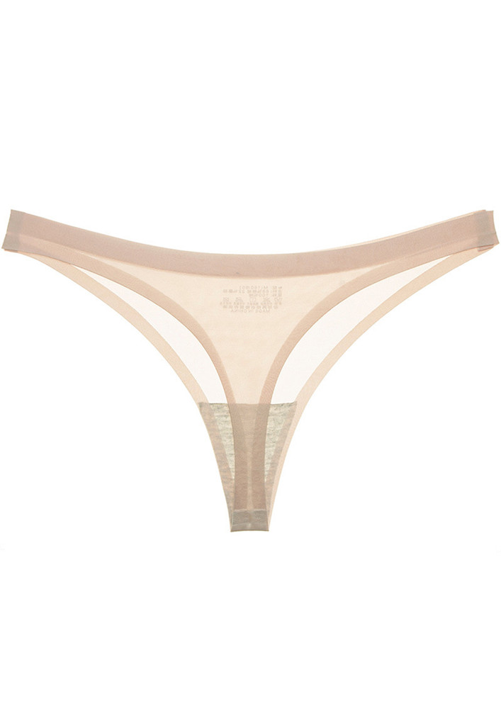 LOW-WAISTED APRICOT ICE-SILK THONG