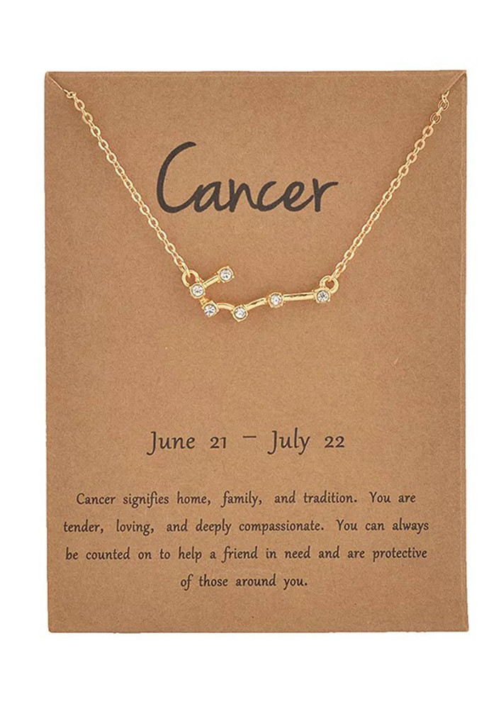 Celestial Zodiac Constellation Necklace - Cancer