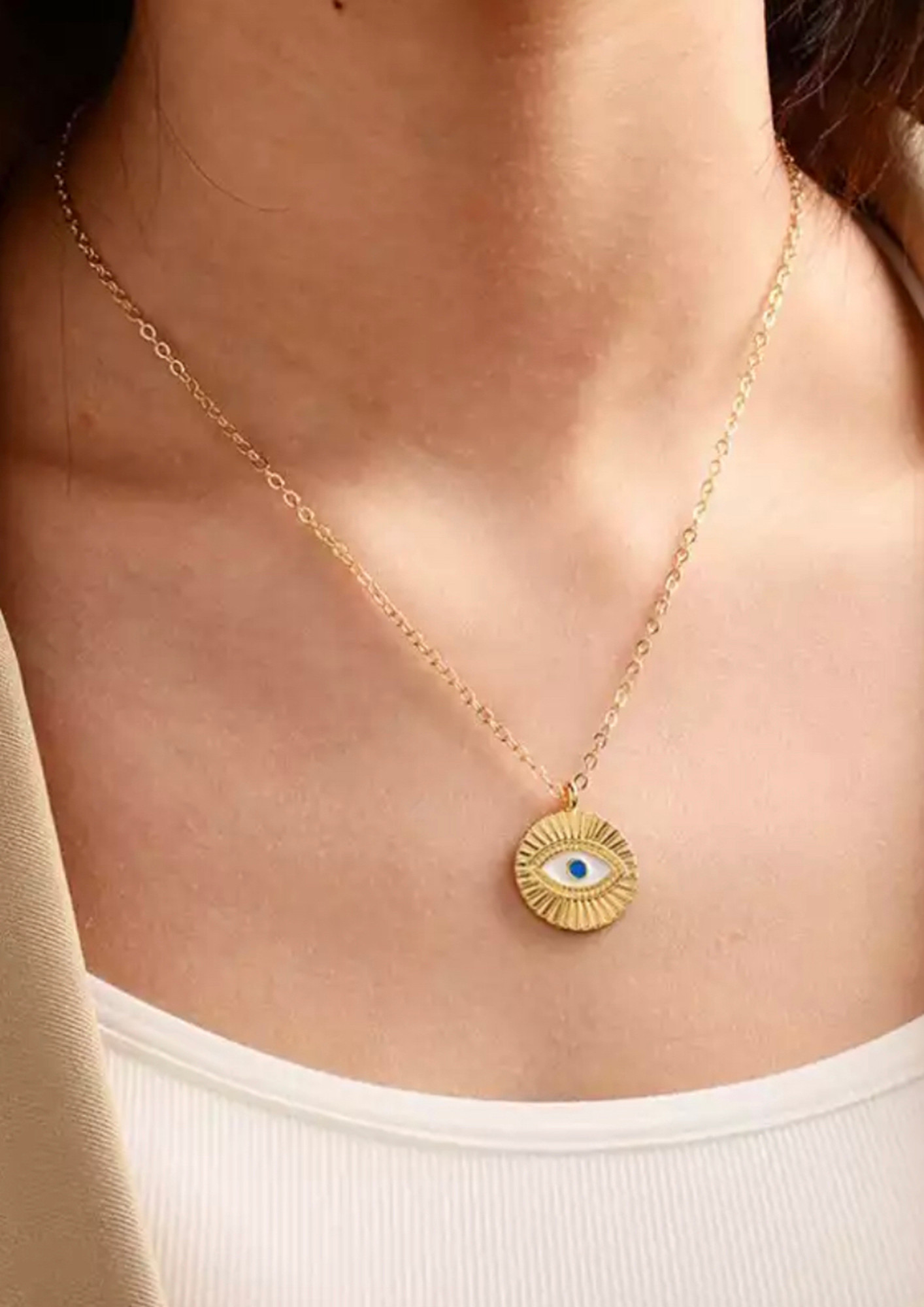 Get the best Turkish Evil Eye Necklace online in India – Merakii Mee