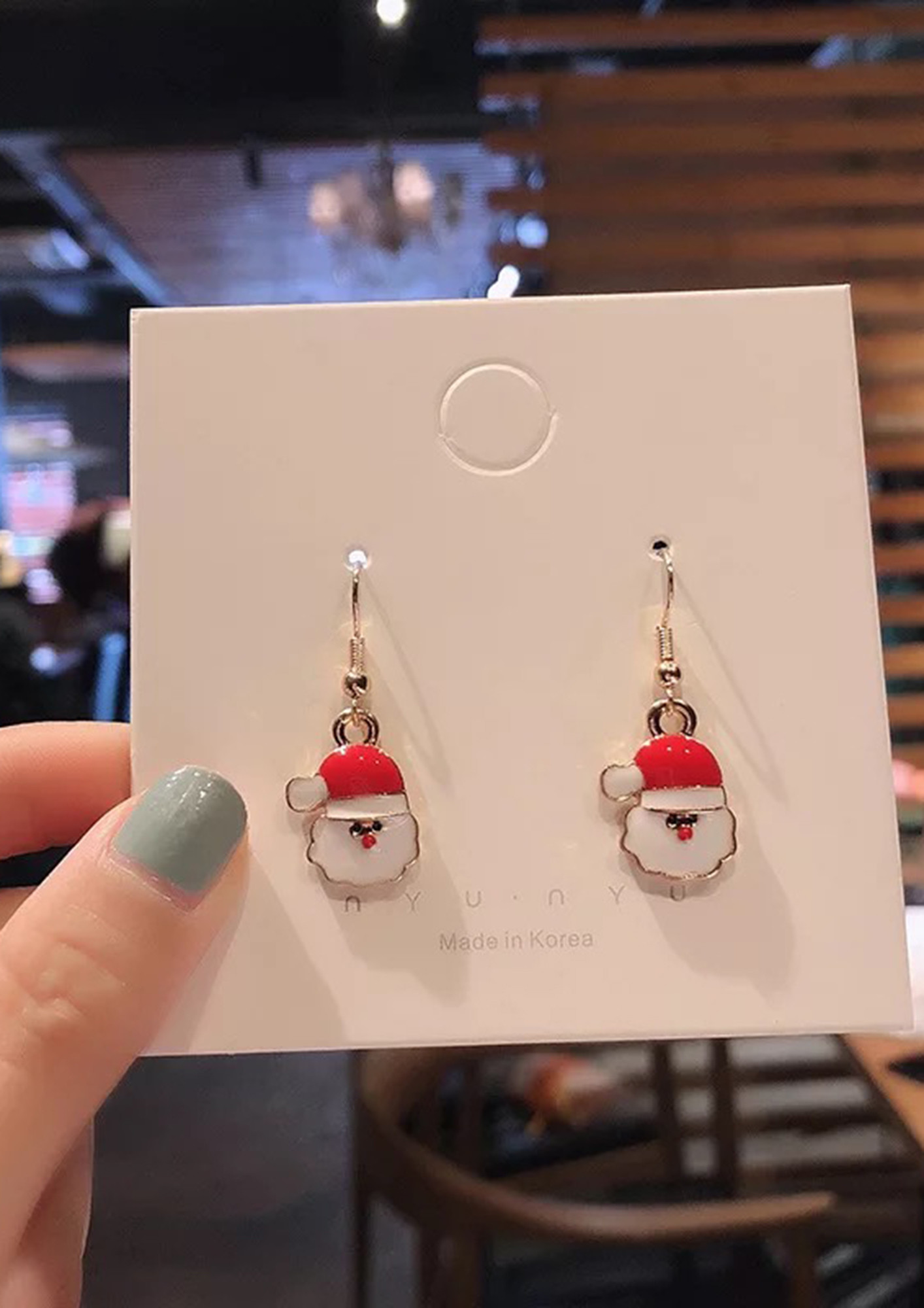 Santa Claus Dangle Earrings