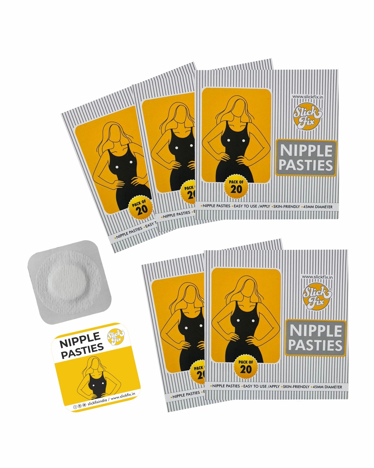 Buy Self Adhesive Nipple Pasties Skin Colour Nipple Pasties - 100 Pieces  for Women Online in India