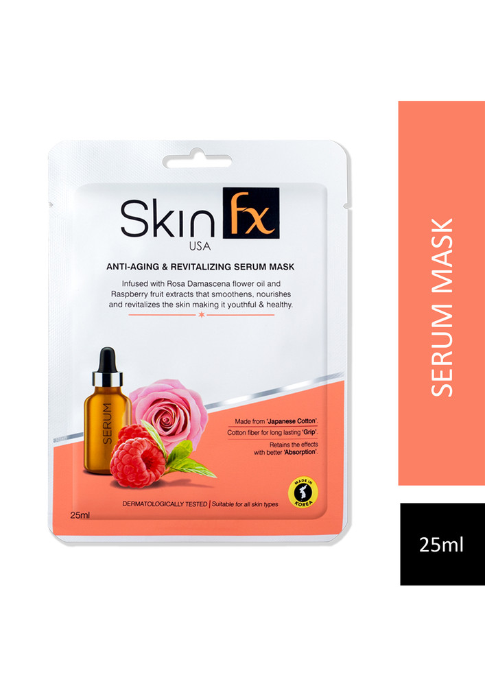 Skin Fx Anti-Aging & Revitalizing Serum Mask, Rosa Flower Oil That Smoothens & Nourishes-SFX_ANTIAGING