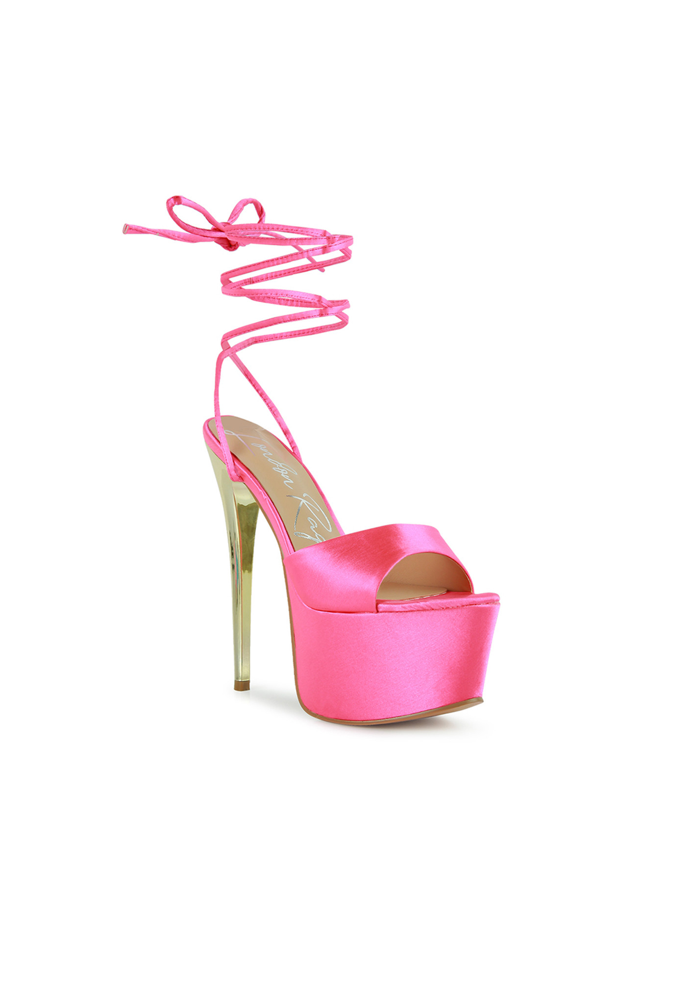 What I Really Want  Baby Pink Platform Sandals  DLSB