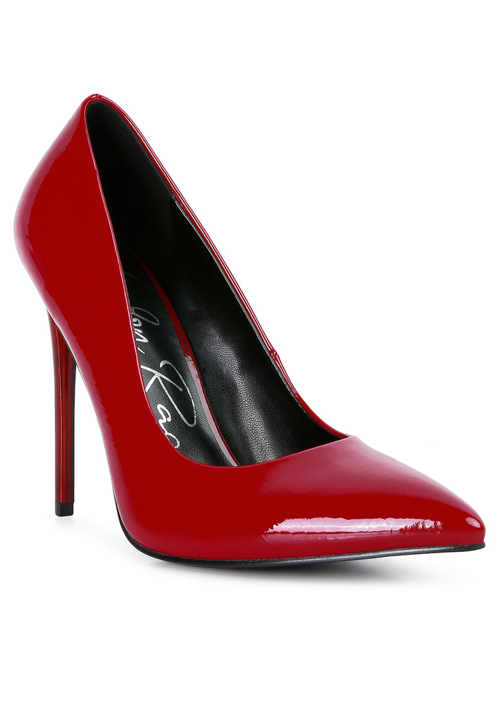 Red High Heels Pumps Shoes