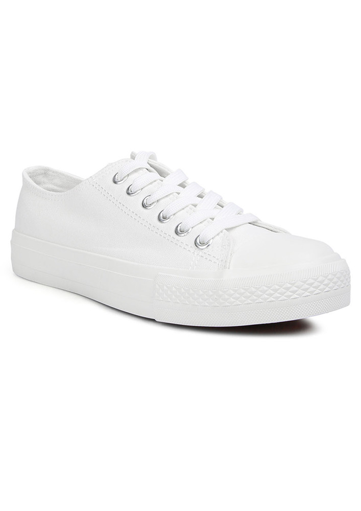 White Cloudwalk Casual Canvas Dailywear Sneakers
