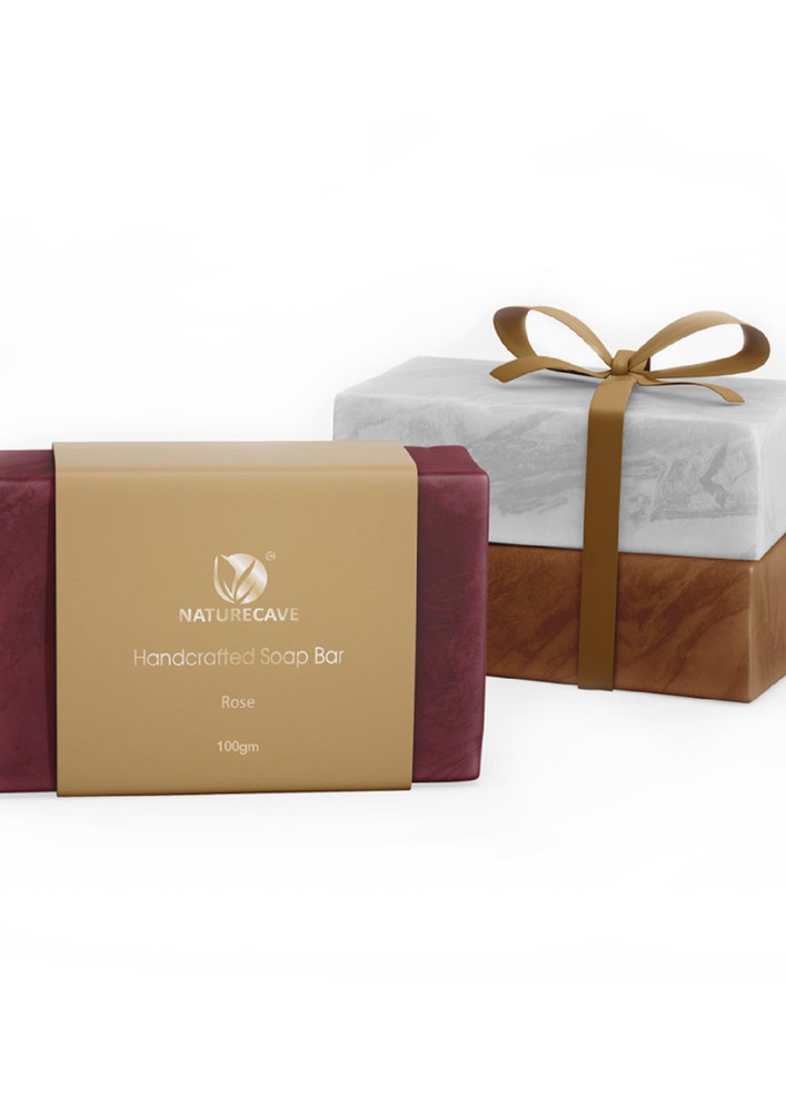 Handmade Soaps Combo Pack of 3, Almond Soap, Coconut Milk & Honey Soap, Rose Soap - 100 gm each