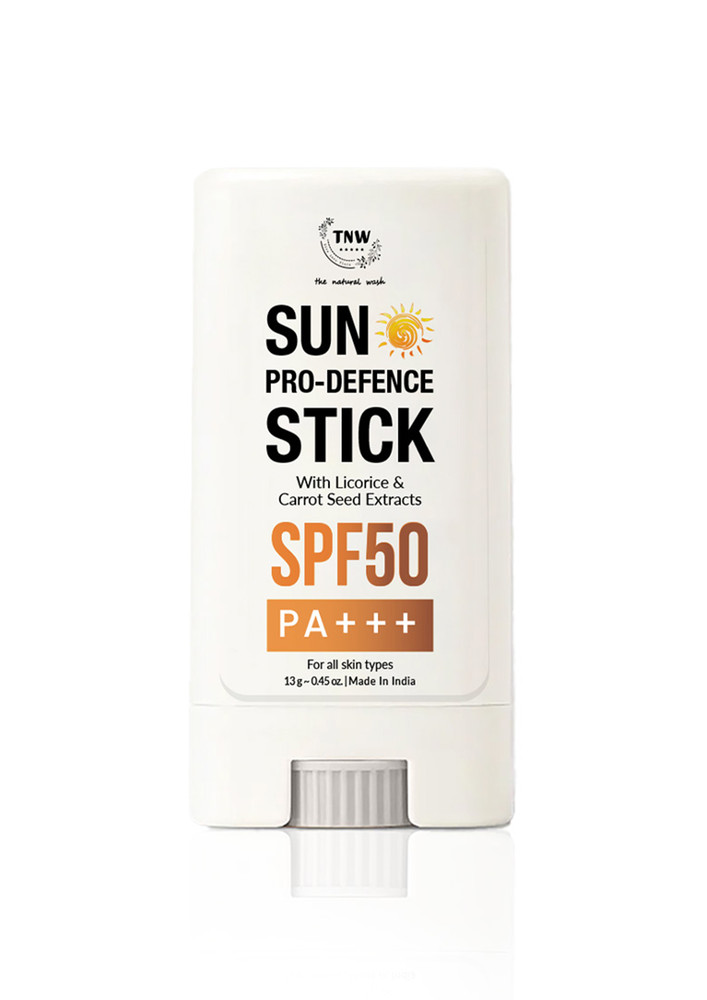 TNW- The Natural Wash Sun Pro Defence Stick | With Licorice & Carrot Seed Extracts | Sun Protection | 13g
