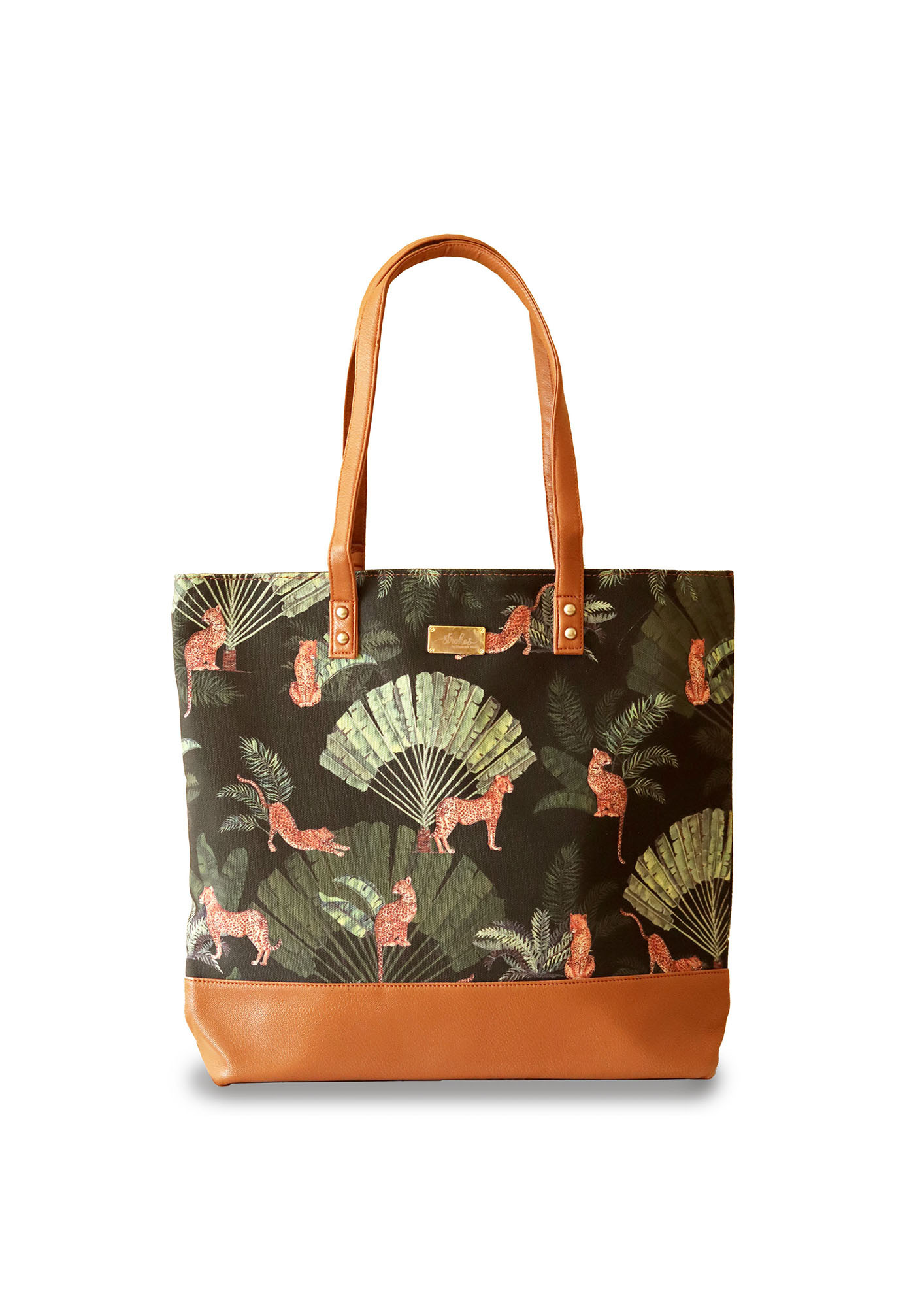 Strokes by Namrata Mehta Leopard Print Tote Bag For Women
