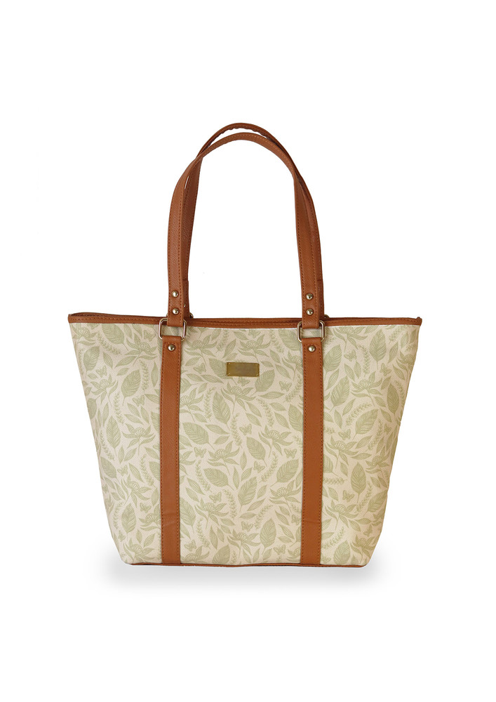 Strokes by Namrata Mehta Forest Greens Tote Bag For Women