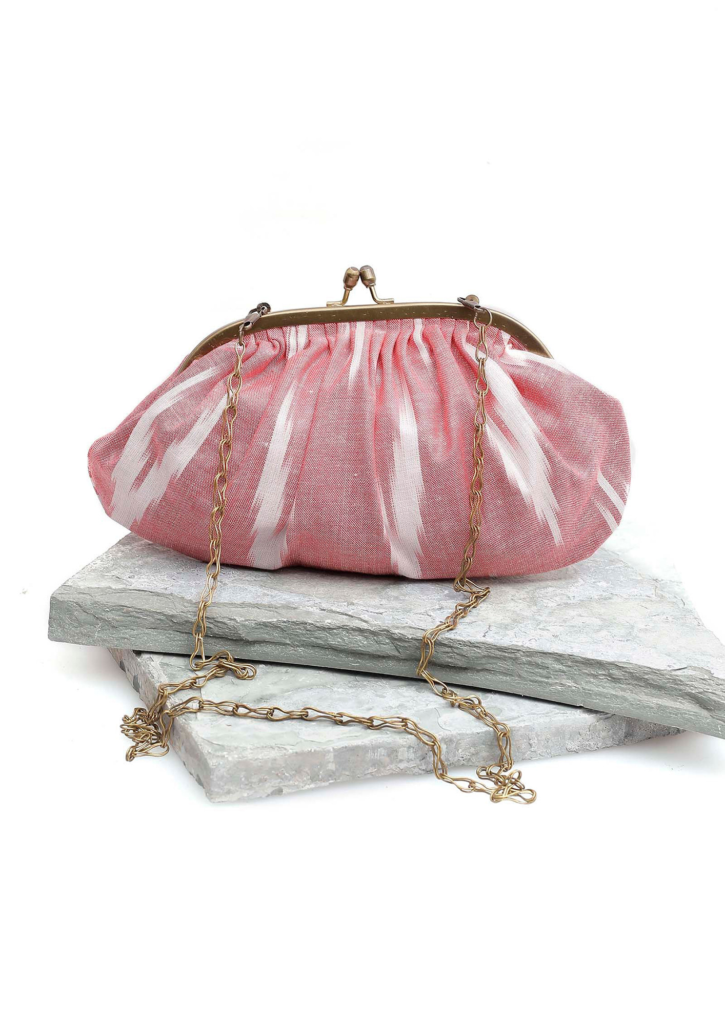 Pink Martini Beade Crossbody Clutch Handbag