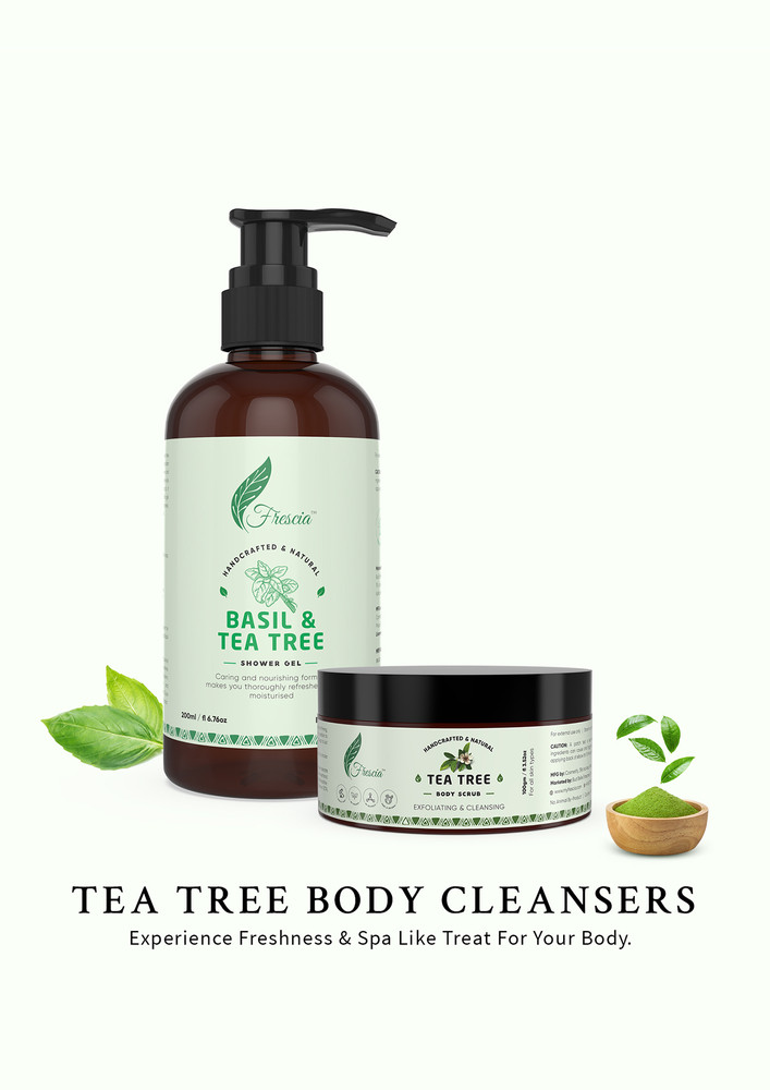Frescia Tea Tree Body Cleansers Combo - 200ml + 100gm
