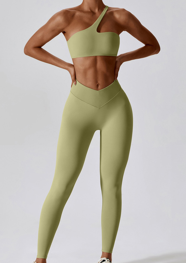 TWO PIECE GREEN ACTIVEWEAR YOGA SET